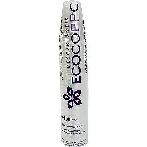 COPO 300ML PP BRANCO - ECOCOPPO C/100