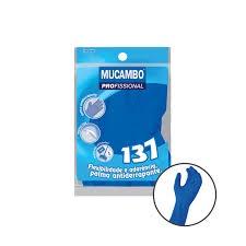 LUVA DE BORRACHA M AZUL SEM FORRO - MUCAMBO