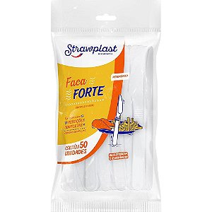 FACA REFORCADA BRANCA CX C/500 - STRAW