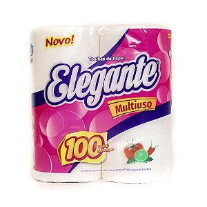 TOALHA DE COZINHA ABSORVENTE C/02 ROLOS - ELEGANTE