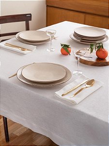 TOALHA DE MESA 60X60 BRANCA ABERTA