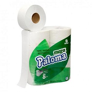 PAPEL HIGIENICO ROLAO BRANCO C/8X300MTS - JAE VERDE