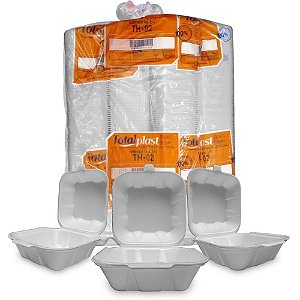 HAMBURGUEIRA ISOPOR MEDIA 146X146X68 C/400