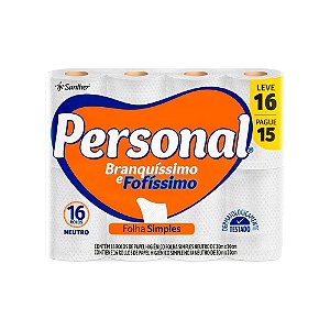 PAPEL HIGIENICO FOLHA SIMPLES C/60 - PERSONAL