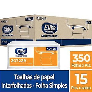 PAPEL TOALHA INTERF.100% CEL.21X20 F SIMPLES C/2000 - SULLEG CLASSIC