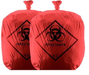 SACO DE LIXO 300LTS VERMELHO C/100