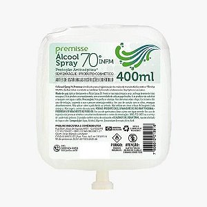 ALCOOL SPRAY REFIL ANTISEPTICO CLEAN 400ML PREMISSE