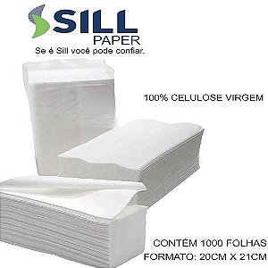 PAPEL INTERF 100% CELULOSE 21X20C/1000