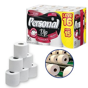 PAPEL HIGIENICO FOLHA DUPLA - PERSONAL- PCT C/16