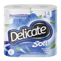 PAPEL HIGIENICO LEBLON SOFT FOLHA SIMPLES PCT C/4