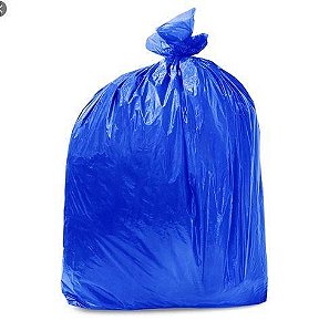 SACO DE LIXO 100LT LEITOSO C/100 ETIQ AZUL CLARO