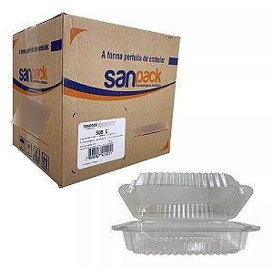 EMBALAGEM RETANGULAR C/TAMPA ARTIC. 190X120X49 CX C/100 - S08 - SANPACK