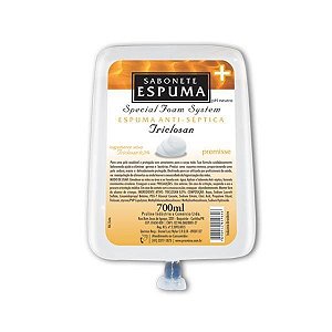 SABONETE ESPUMA ANTISEPTICO C/TRICLOSAN 0,5% 700ML