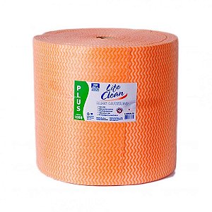 PANO MULTIUSO 35G/M2 LARANJA C/ 0,28X300MTS - LIFE CLEAN