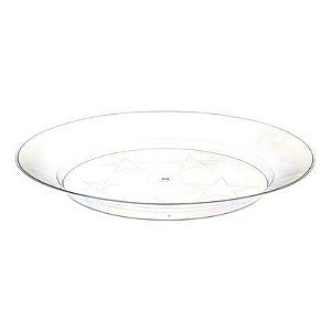 PRATO REDONDO 21CM CRISTAL C/14 X10UN