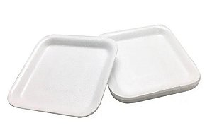 BANDEJA ISOPOR B1 RASA 15X15 FD C/400 (BR-01) - BOM APETITE