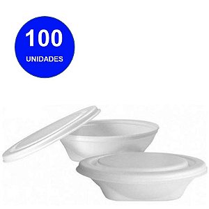 QUENTINHA DE ISOPOR N8 750ML FD C/100 ( BM 102 ) - BOM APETITE VERMELHA