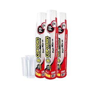 COPO 330ML PP TRANSPARENTE CX C/1000 (20X50)  - COPOZAN