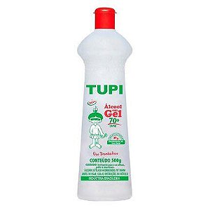 ALCOOL GEL 70+K864 P/ AS MAOS C/500ML PUMP - TUPI