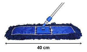 CONJUNTO MOP PO 40CM C/CABO DE ALUM TELESCOPICO
