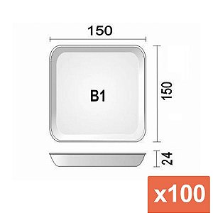 BANDEJA ISOPOR B1 FUNDA 15 X 15 FD C/400 - (A-30) - ULTRATHERM