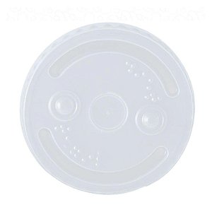 TAMPA PLASTICA P/COPO 250/300ML S/ FURO CX C/2000 (20X100) - ULTRA