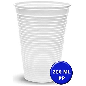 COPO 200ML PP BRANCO - ULTRA  C/100