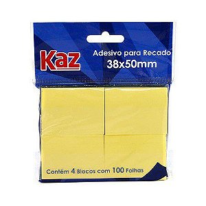BLOCO P/ RECADO 38X50 AMARELO