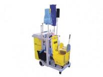 LIXEIRA PLASTICA BEGE 23L C/ TAMPA BASCULANTE 51X24 - BRALIMPIA