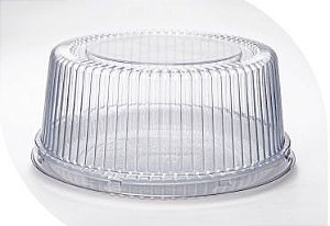 EMBALAGEM P/ BOLO REDONDA 260X260X90 BRANCA CX C/50 - PF50M - PACKFORM