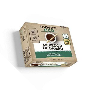MEXEDOR PARA DRINK DE BAMBU 11CM C/500 - INOVEN