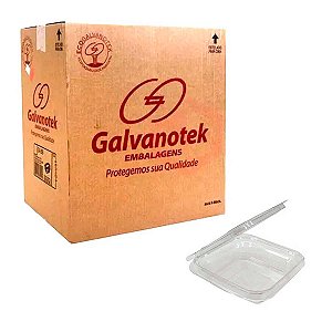 EMBALAGEM POTE QUADRADO C/LACRE 350ML CX C/100 G731 - GALVANOTEK