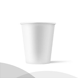 COPO DE PAPEL BRANCO 200ML BIODEGRADAVEL CX C/1400 (35X40) - ECHOBLUE