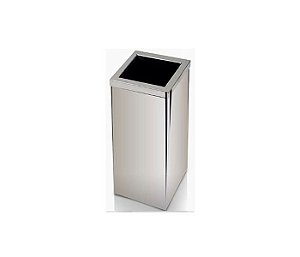LIXEIRA QUADRADA INOX 100LTS