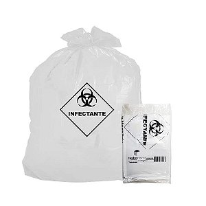 SACO DE LIXO BRANCO 15LTS C/ 100