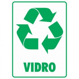 ADESIVO P/ COLETA SELETIVA - VIDROS