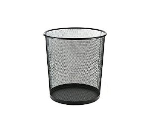 CESTO P/LIXO ARAMADO PRETO 15L
