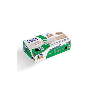 LUVA LATEX P SEM PO CX C/100 - MEDIX