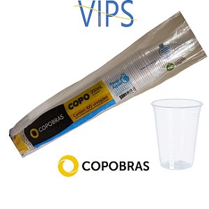 COPO 200ML PP TRANSPARENTE CX C/2500 (25X100) - ISOCOPOS