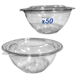 TAMPA PLASTICA  P/ SALADEIRA BOWL BAGACO VEGETAL 750ML C/200