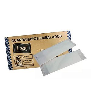 GUARDANAPO 40X11,5 SACHET CX C/1000 (500X2UN) - LEAL