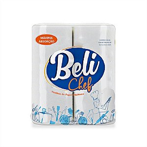 TOALHA DE COZINHA ABSORVENTE C/02 ROLOS - BELI CHEF