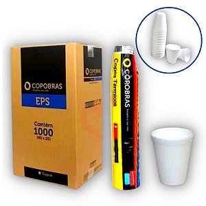 COPO TERMICO ISOPOR 120ML CX C/1000 - COPOBRAS