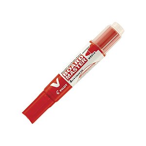 MARCADOR P/ QUADRO BRANCO RECARREGAVEL (V-BOARD MASTER) VERMELHO - PILOT