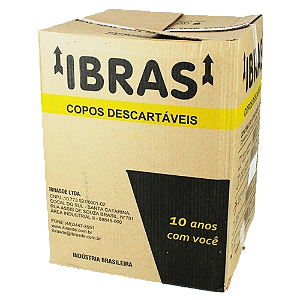 COPO 180ML PS BRANCO CX C/2500 (25X100) - IBRAS