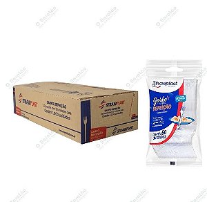 GARFO LEVE REFEICAO BRANCO CX C/1000 - STRAW