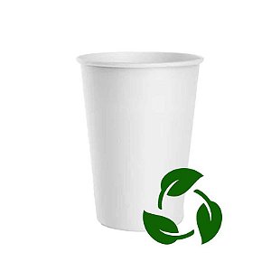 COPO DE PAPEL BRANCO 240ML BIODEGRADAVEL CX C/20X50 - SUSTAIN