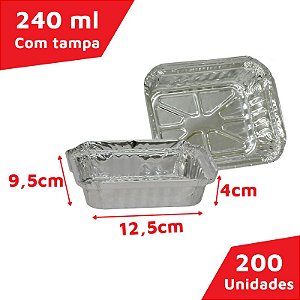 QUENTINHA DE ALUMINIO 220ML (TO90) CX C/200 - TERMICA