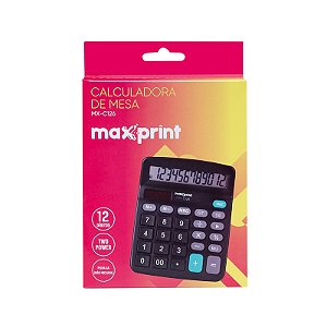 CALCULADORA ELETRONICA DE MESA 12 DIGITOS (MX-126) - MAXPRINT