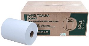 PAPEL TOALHA BOBINA FOLHA SIMPLES TRACTION C/ 6X20X200 - IPEL